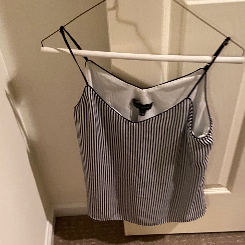 Banana Republic Black and White Striped Camisole